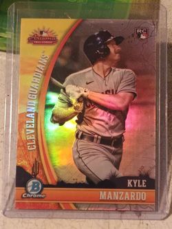 Kyle Manzardo Bowman Chrome RC Baseball Card