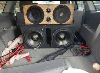 2 12inch Rockville Subwoofers Matching Amp 2 10inch Chuchero