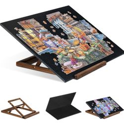 New Up to 1000 PC  Jigsaw Puzzle Board with 3 Angle Adjustable Bracket/Stand,Lightweight