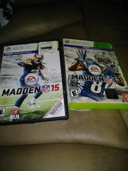 Xbox 360 games Madden 13 ,15
