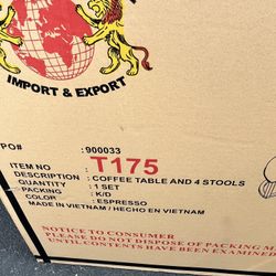 Coffee Table With Stools 