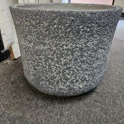 Grey Textured Plant Pot 25