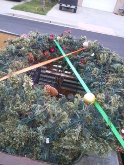 Two  42 "  Christmas wreath large Christmas decorations comes as seen