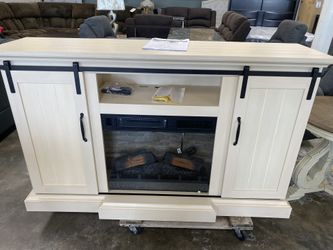 Tv Stand With Electric Fireplace!