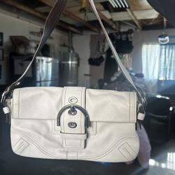 white coach bag 