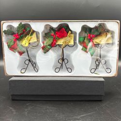 Christmas Around the World Music Stand Ornaments Set of 3 5in Multicolor 54-436
