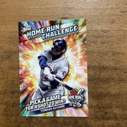 2024 TOPPS YORDAN ALVAREZ HOME RUN DERBY CARD