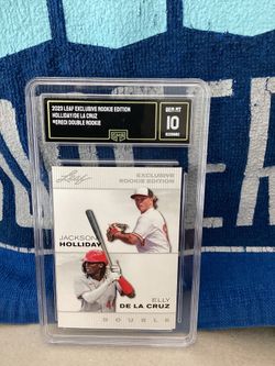 2023 Leaf Exclusive Rookie Edition ERE01 Double Rookie Gen. Mint 10 Holliday/De La Cruz