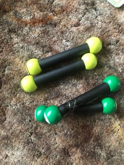 2 sets of Zumba toning sticks ( you get both )