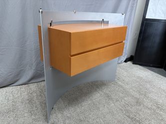 Post Modern Floating Chrome 2-Drawer Dresser