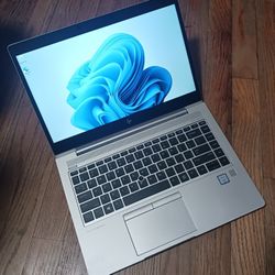 Fast HP EliteBook Pro Laptop Intel Core i7-8565u 4.6 GHz Turbo 8 GB RAM 256 GB SSD Webcam 1080P LCD USB C Port Wi-Fi & BT Wireless Windows 11 Pro 64