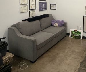 Bob-O-Pedic® Gray 73'' Queen Pop-Up Sleeper Sofa