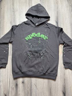 Spider Hoodie Gray Size M