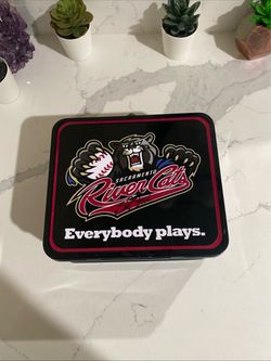 Sacramento River Cats Collectible Tin Box and ball