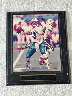 Dan Marino Signed Framed 8x10 Photo Miami Dolphins NFL Auto No COA Hologram