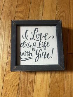 I Love Doing Life With You! Wall Art 