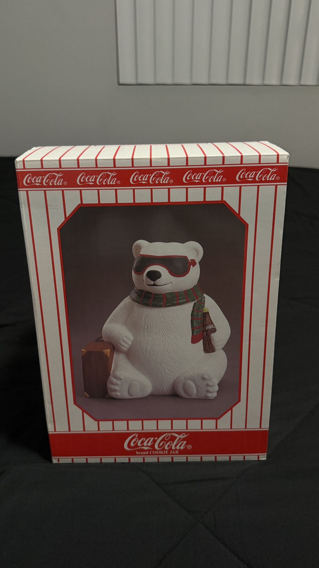 Vintage 1996 Coca-Cola Polar Bear Cookie Jar (Original Box)