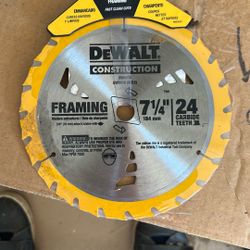 New In Package Dewalt Framing Blade 7 1/4