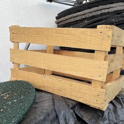 Wooden Milk Crate