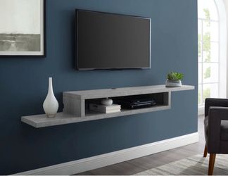 Floating Wall-Mounted TV Console Shelf