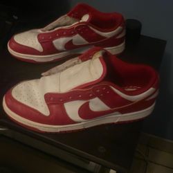 Nike Dunks  Red White 