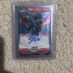 2025 Topps Chrome - Tyrese Maxey Auto