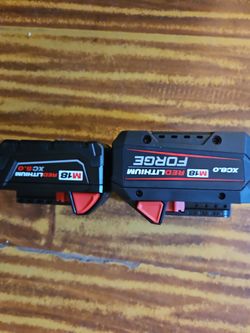 Milwaukee battery 5.0 and 8.0 Forge