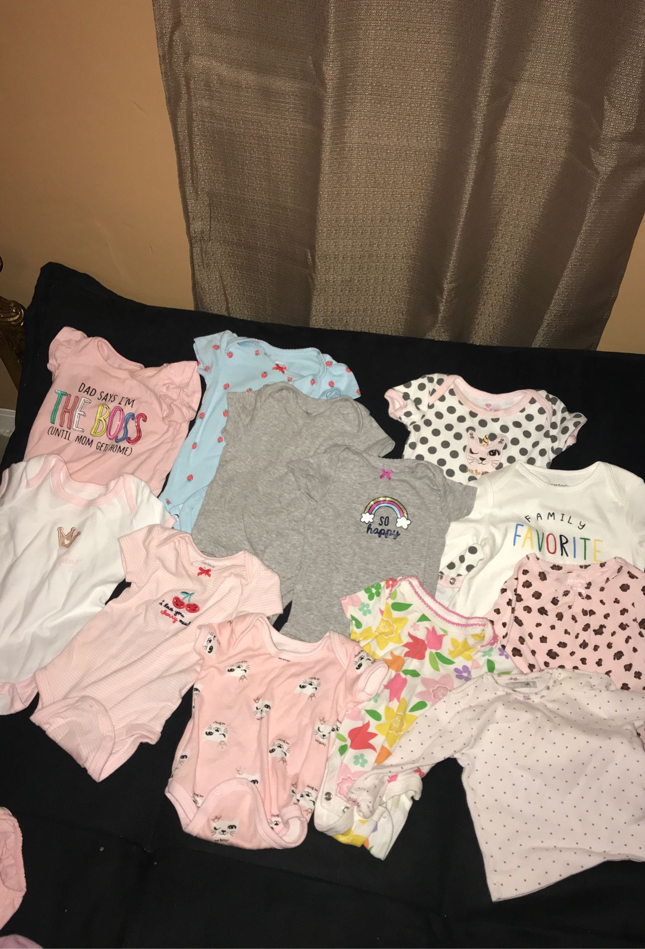 12, 3 months onesies for girls