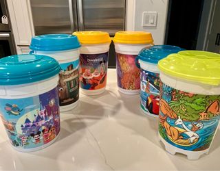 Lot of 6 Popcorn Buckets