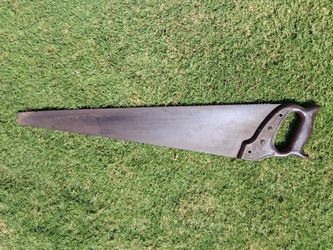 VINTAGE SANDVIK #273 HAND SAW EMBOSSED DOUBLE DRAGON BAKELITE ( OLD PLASTIC ) COLLECTIBLE. SUPER RARE!...asking $60.00