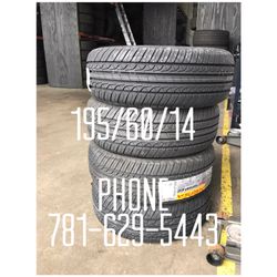 New Tire For Sale 195/60/14 $61 each free mounting and Balancing