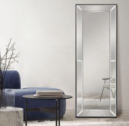 Beveled Floor Glass Elegant Mirror
