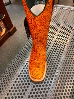 Botas Vaqueras de piel cincelada para mujer