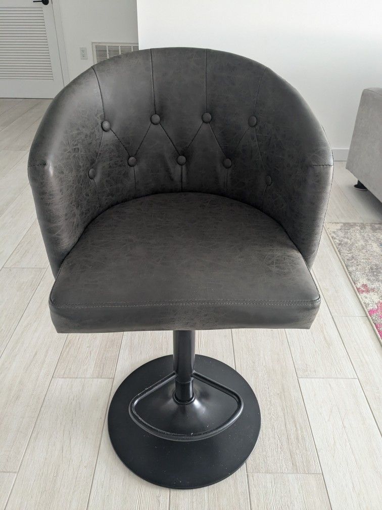 Chic Gray Bar Stools x 2