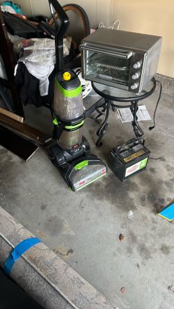 Free bissell carpet shampooer. Cleans carpet and rug.