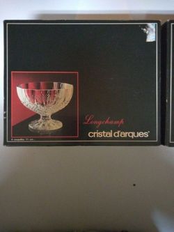 CRYSTAL D'ARQUES LONGCHAMP CRYSTAL FOOTED FRUIT BOWL