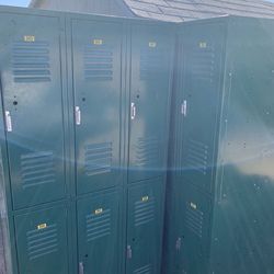 Ideal Beautiful Green  12 Door Locker Unit 6 Doors On Each Side