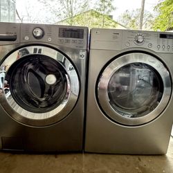 LG electric washer and dryer with free delivery