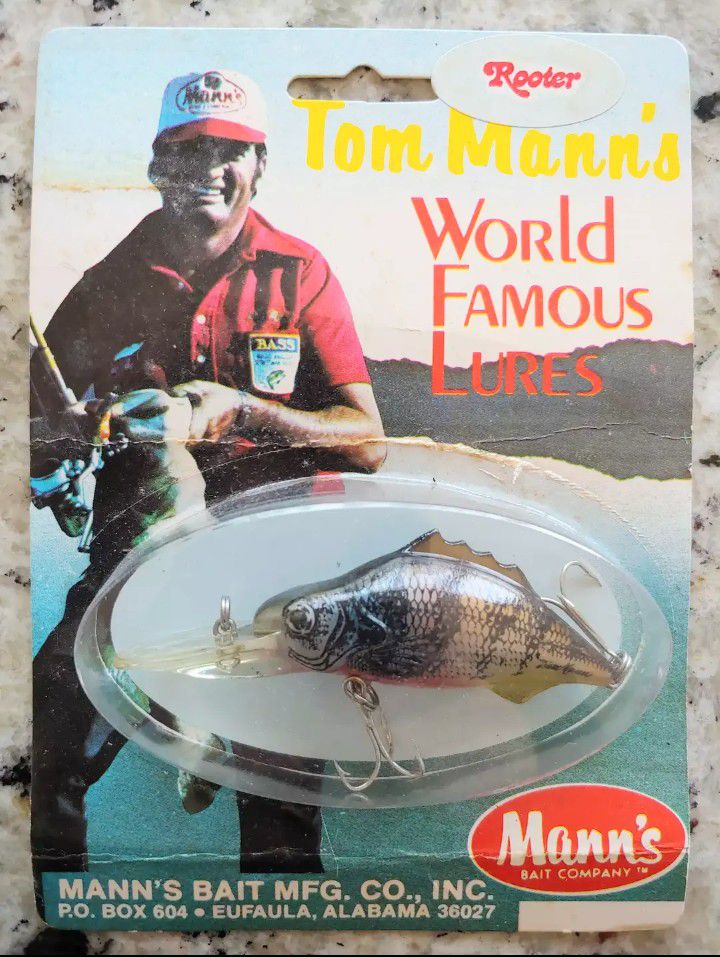 Vintage Tom Mann’s Razorback Crankbait - Fishing Lure - NOS - Discontinued