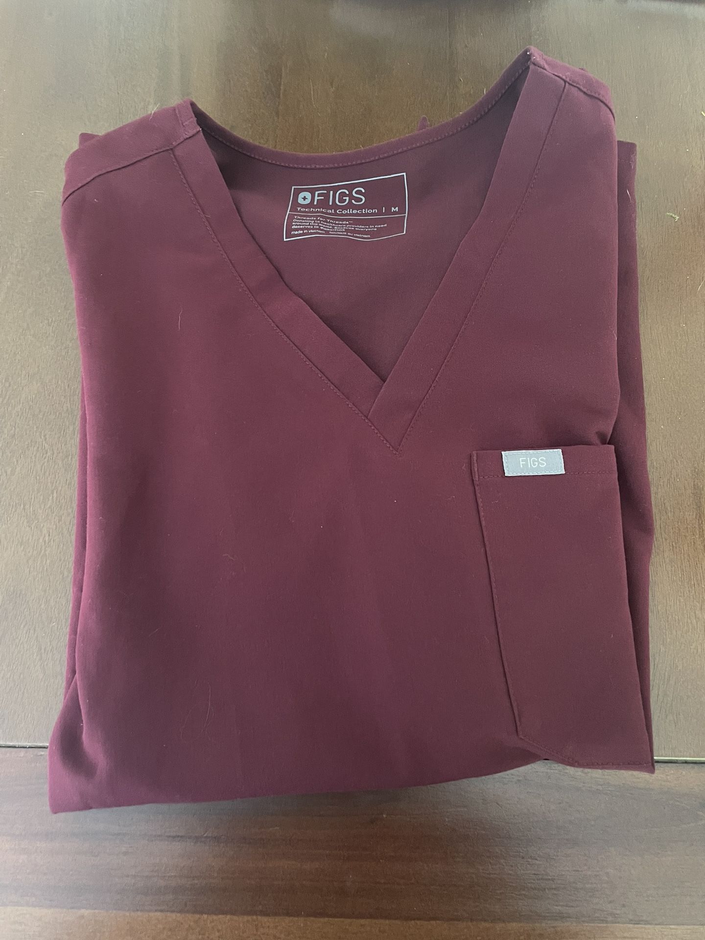 Fig Scrub Top 