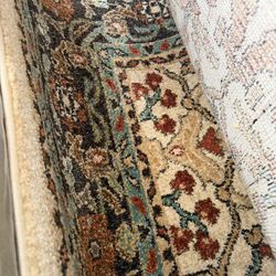 8' X 11' Karastan Spice Market Keralam Cream Area Rug 