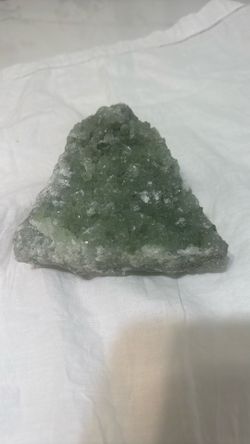 Large cluster of prehnite crystals