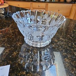 Heavy Crystal Fruit Bowl 