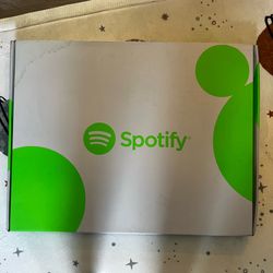 Spotify podcast recording Neon Sign