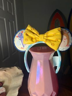 NWOT Disney Pixar Ratatouille Remy and Emile Cheese BowMinnie Mouse Ears Headband