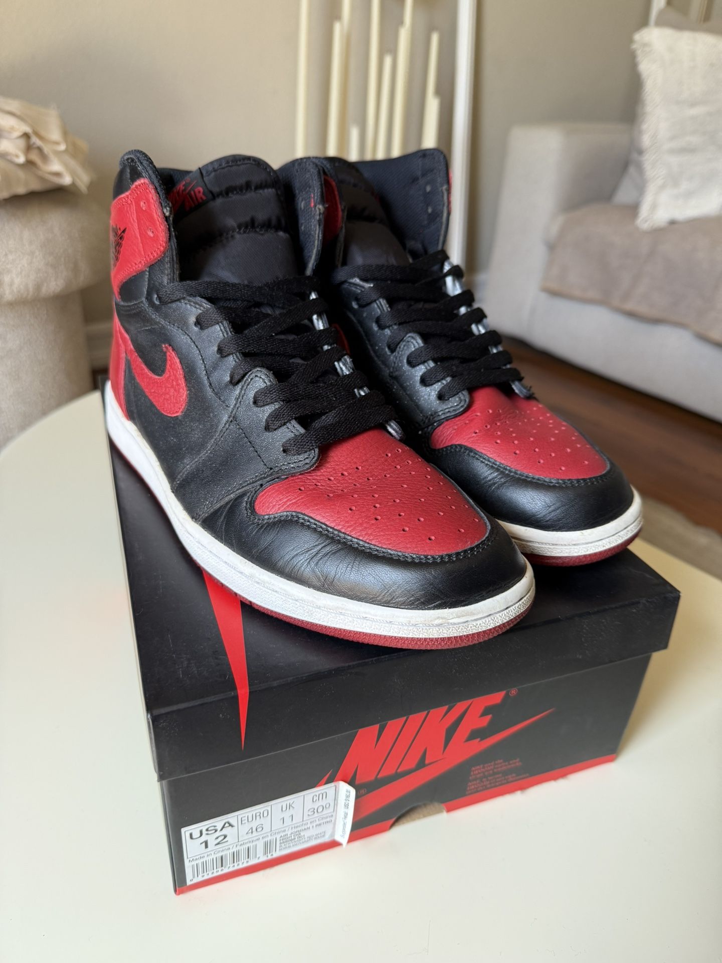 Nike Air Jordan 1 Size 12 Bred (Banned)