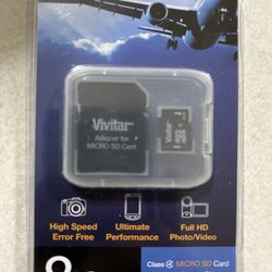 Vivitar 8 Gb Micro Sd Card and Adapter Ideal for Smartphones and Cameras