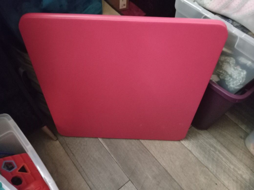 Pink Kids Table