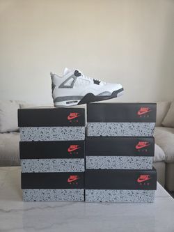 Jordan 4- White Cement 