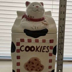 Porcelain Cookies Jar $ 10